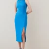Cheap 🎉 Karen Millen Italian Structured Jersey Cut Out Pencil Midi 👗 Dress 🎉